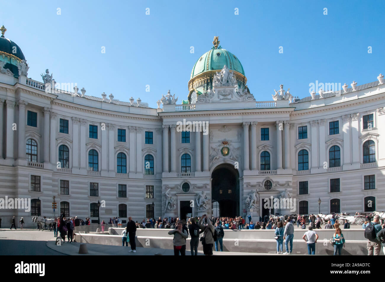 Die Hofburg, Wien, Österreich Stockfoto