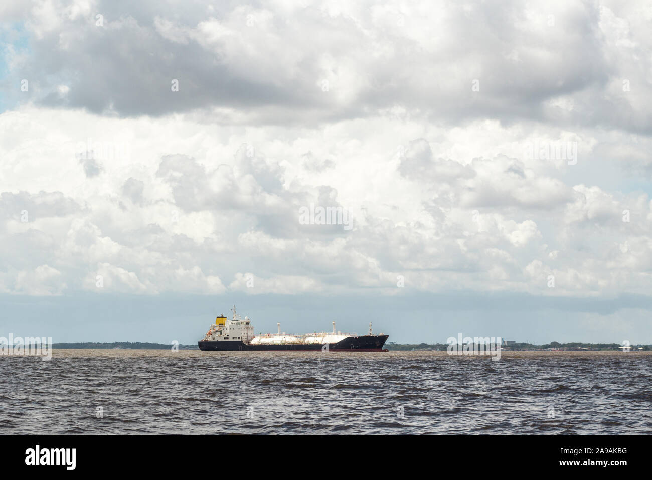 Belém und Ver-o-Peso Messe vom Guajará Bucht Stockfoto
