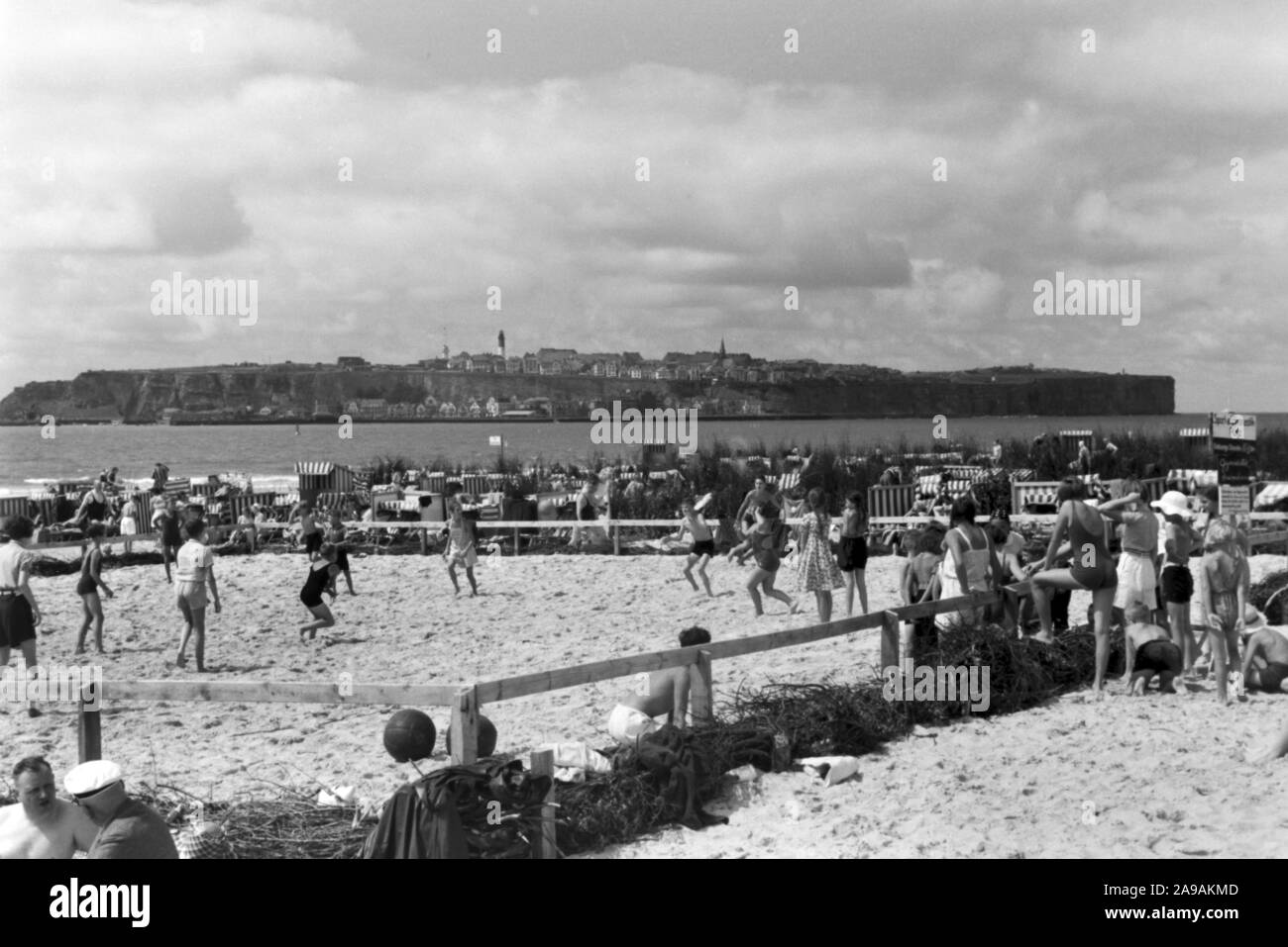 Eine Reise nach Helgoland, Deutschland 1930. Stockfoto