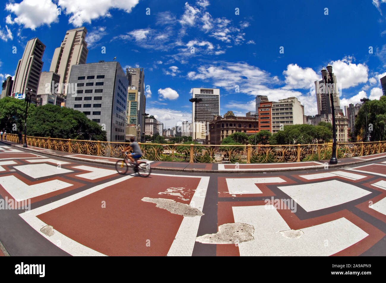 Viadukt Santa Efigênia, São Paulo, Brasilien Stockfoto