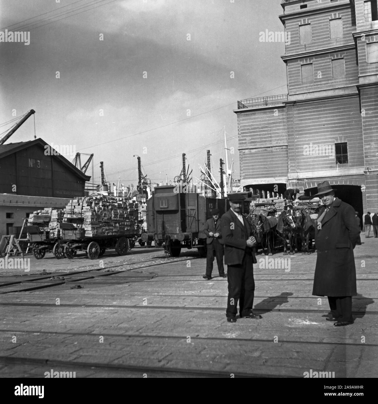 Eindruck auf einer Reise in Ligurien, Italien 1930. Stockfoto