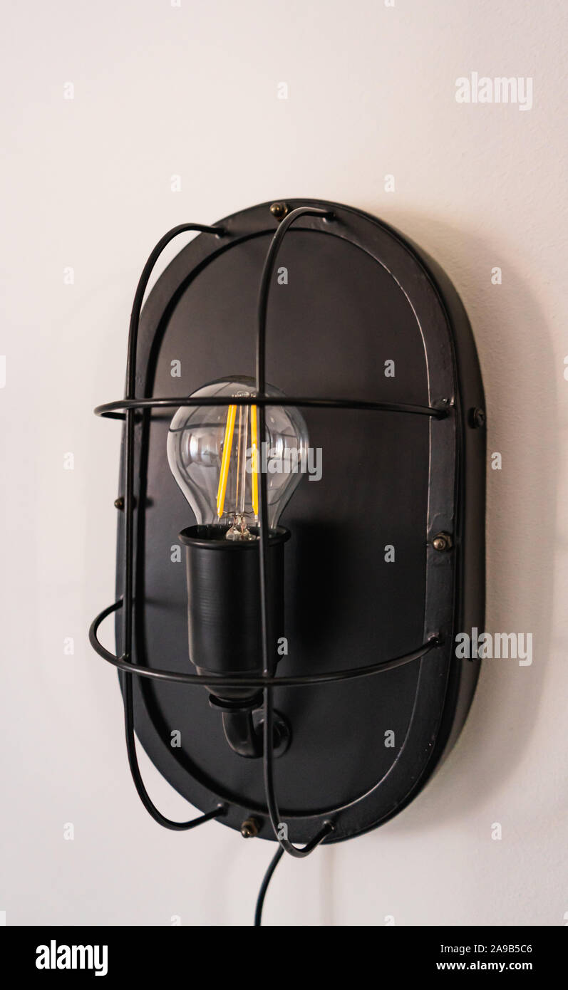 Beleuchtung Dekor, industrial design Innenbeleuchtung Stockfoto