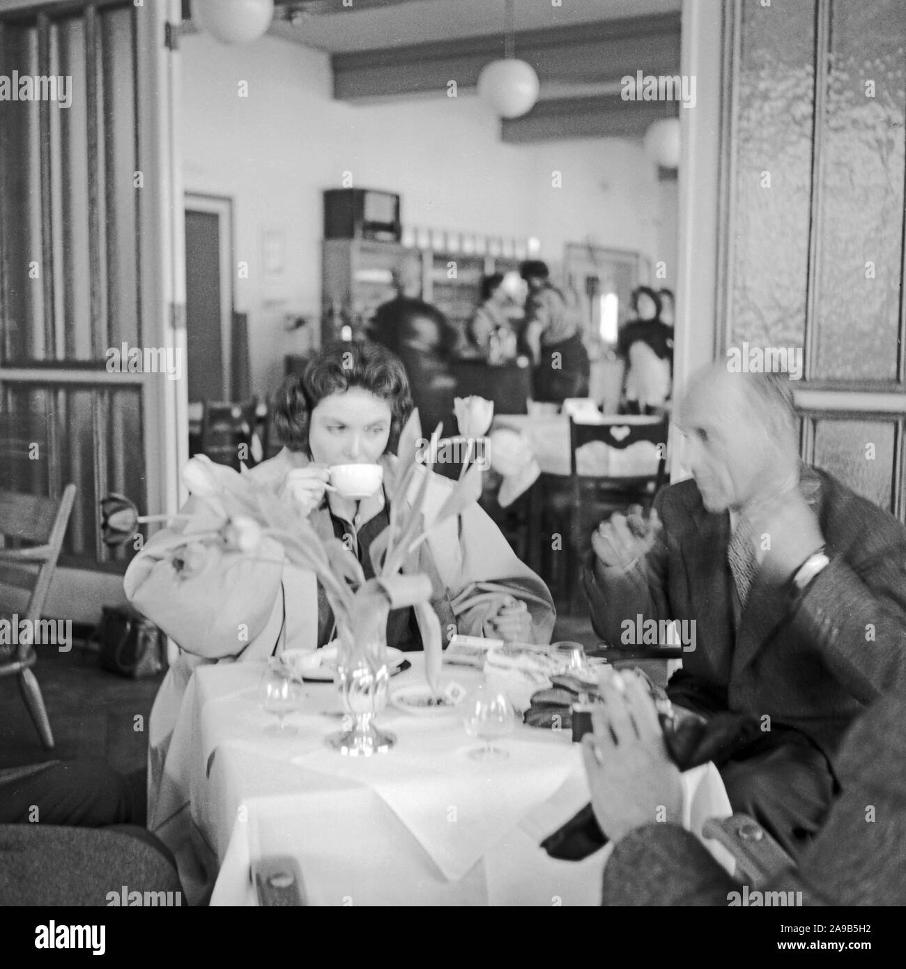 Carmela Künzel, Miss Germany 1959, Besuch von Garmisch Partenkirchen, Deutschland 1959 Stockfoto