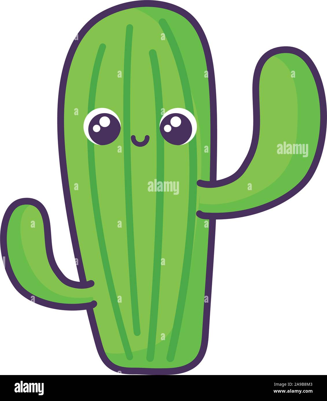 Cute Kaktus in weien Hintergrund Vector Illustration Design  Stock-Vektorgrafik - Alamy