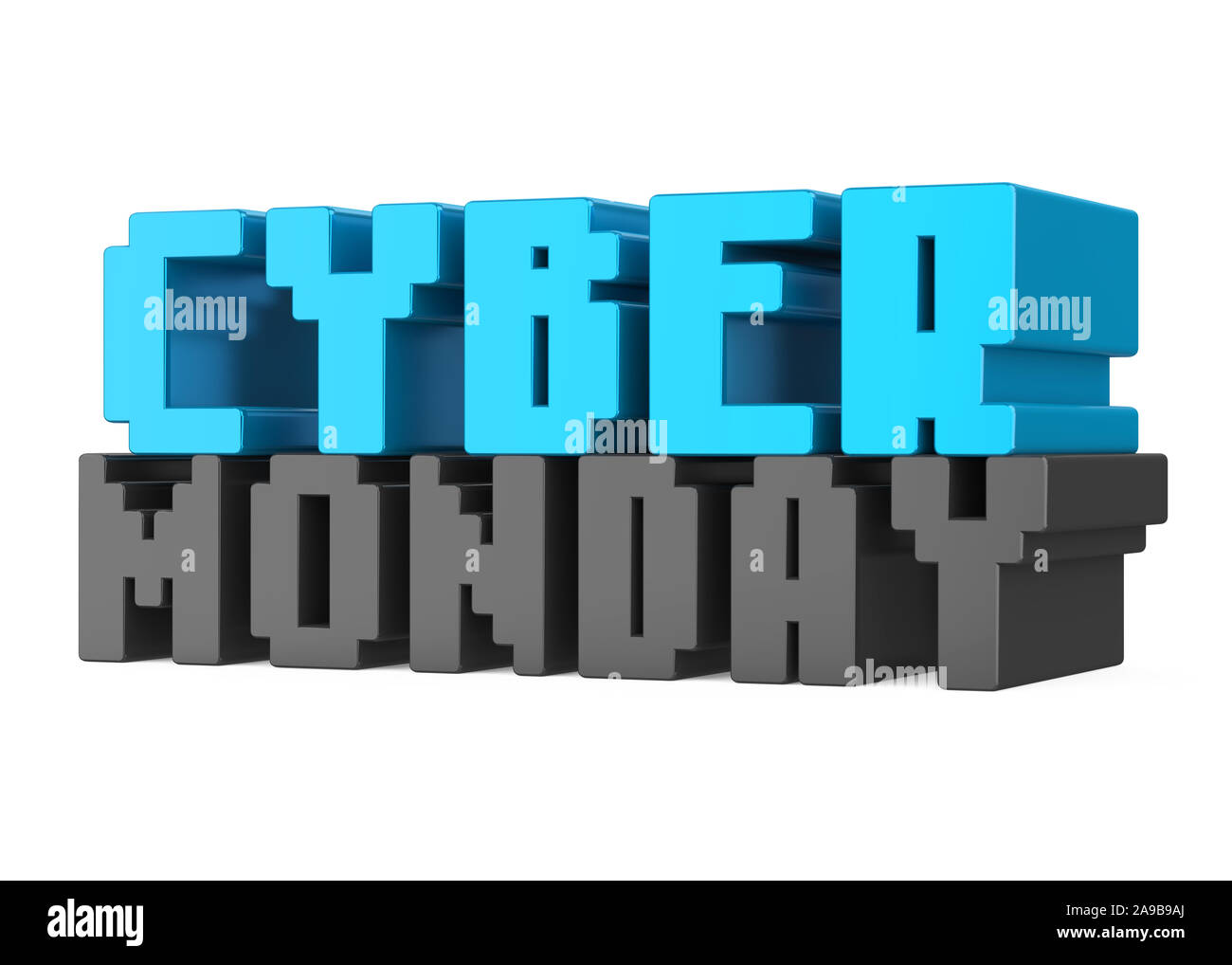 Cyber Monday Konzept isoliert Stockfoto
