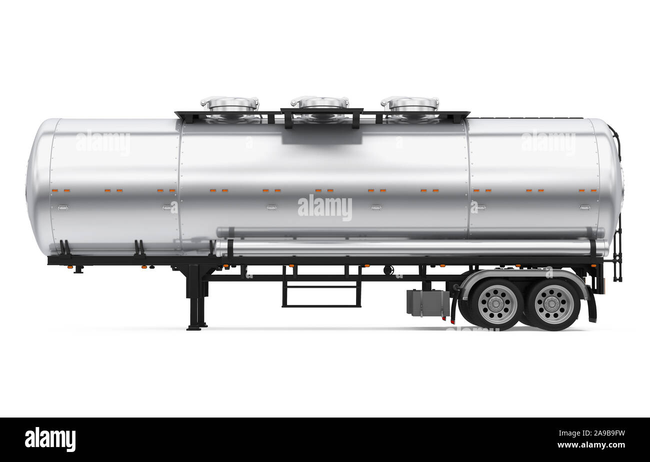 Tank Trailer isoliert Stockfoto