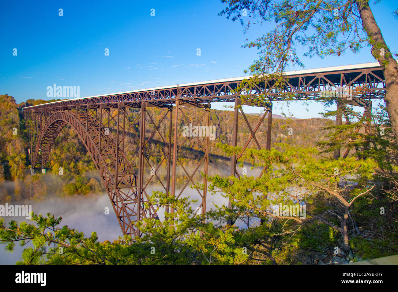 New River Gorge Bridge in West Virginia Stockfoto