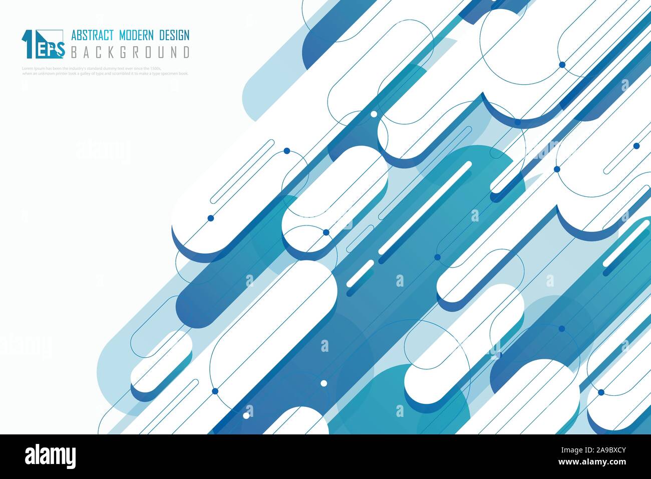 Abstrakte Technologie blue line der Geschwindigkeit motion design Hintergrund. Für Poster, Artwork verzieren, Template Design. Illustration Vector EPS 10. Stock Vektor