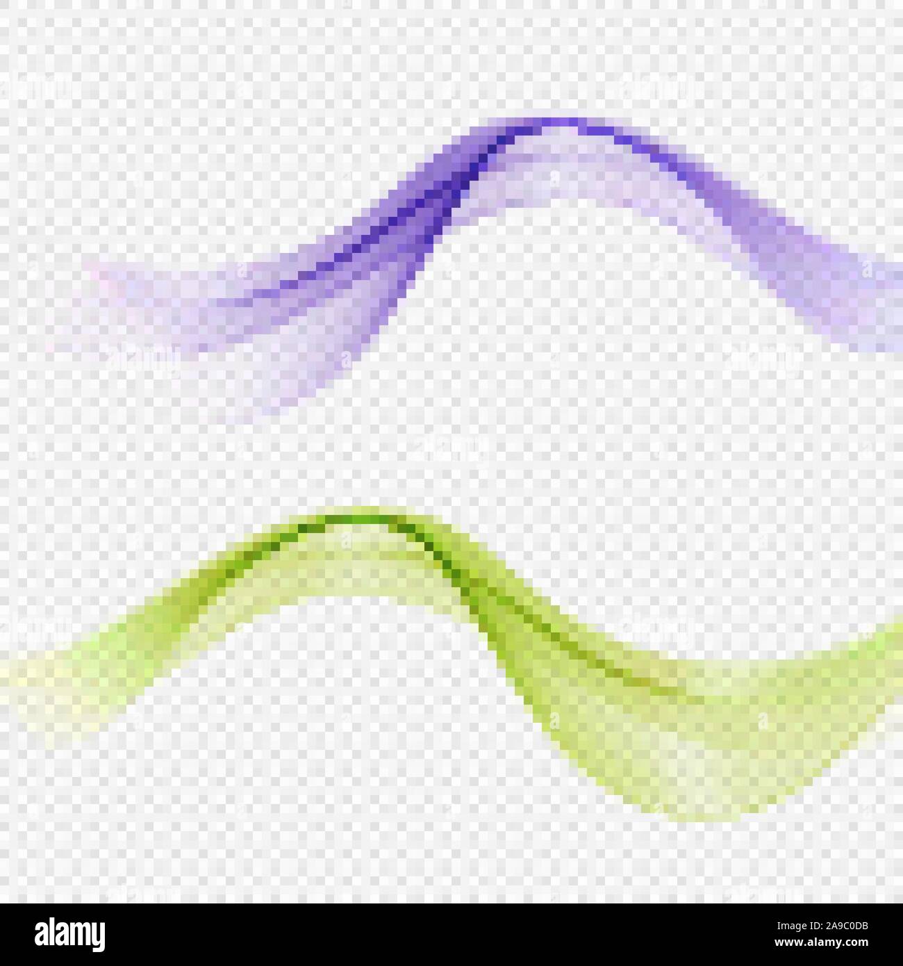 Hell Grün Blau Geschwindigkeit abstrakten Linien fliessen minimalistisch Frische swoosh saisonal Feder Welle übergang Teiler bearbeitbaren Vorlage. Vector Illustration Stock Vektor
