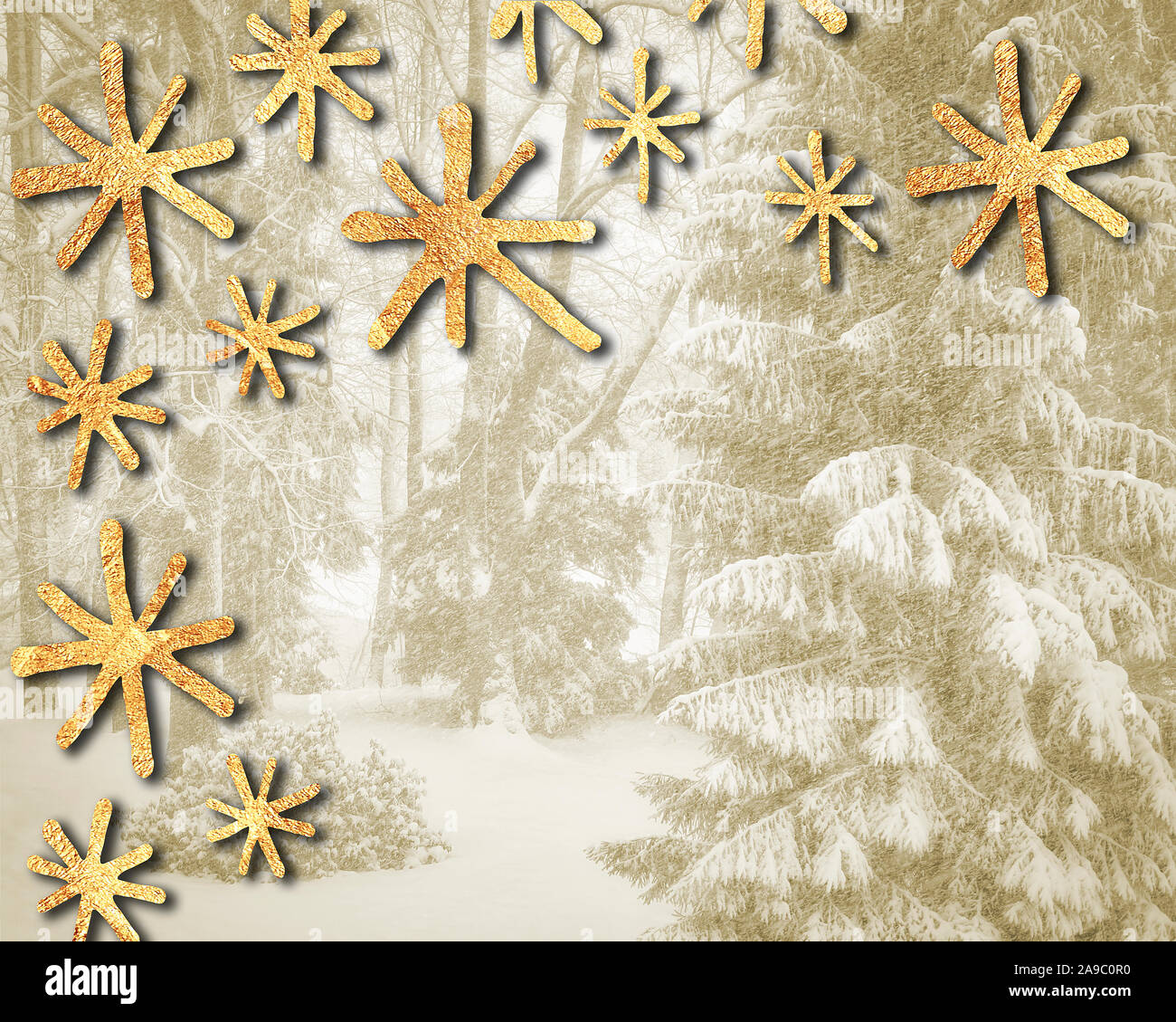 Konzept: Christmas Card Design Stockfoto