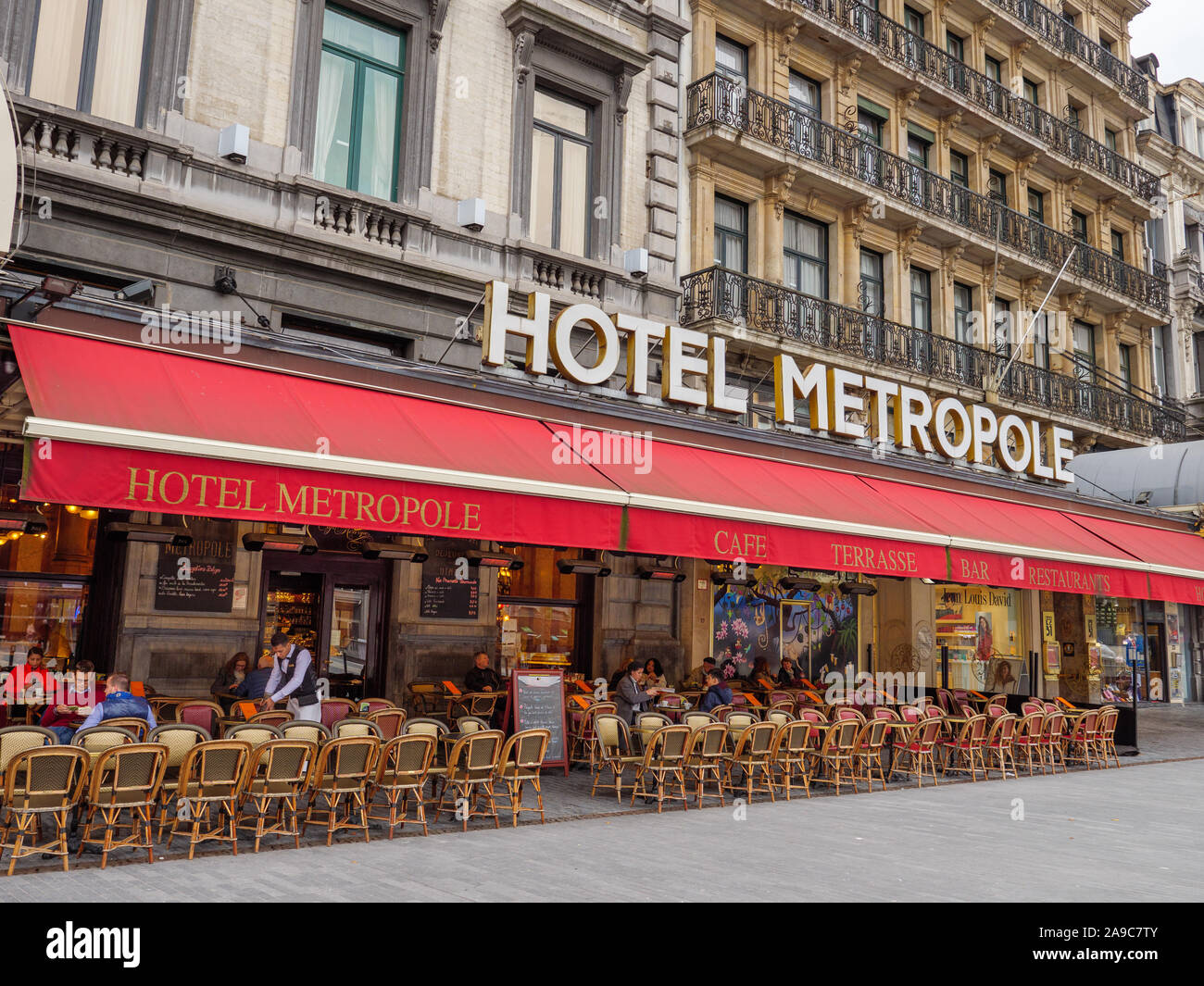 Hotel Metropole, Brüssel, Belgien Stockfoto