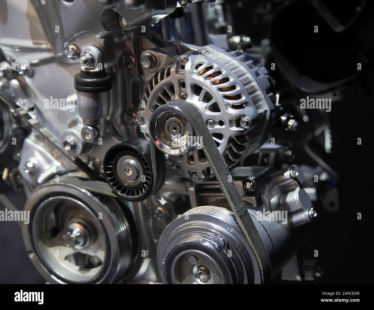 Close up automotive Motor detail. Stockfoto