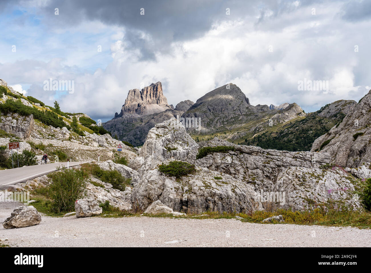 Dolomiten, Passo Valparola, Cortina d'Ampezzo, Italien Stockfoto