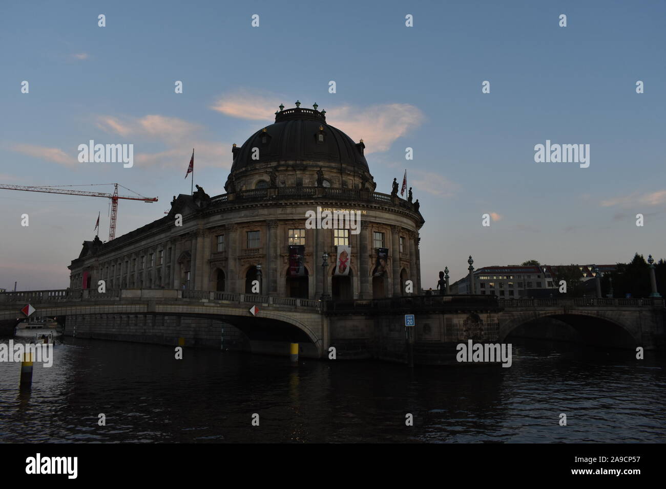 Blick auf das Bode-museum in Berlin, Deutschland Stockfoto