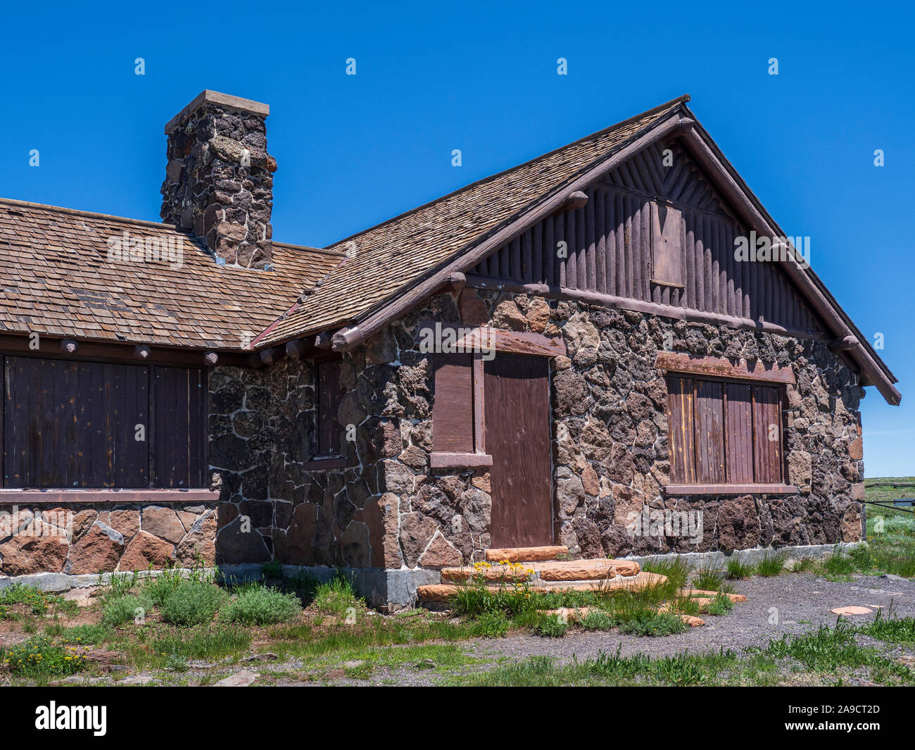 Lands End Visitor Centre, Lands End, Grand Mesa National Forest, Colorado. Stockfoto