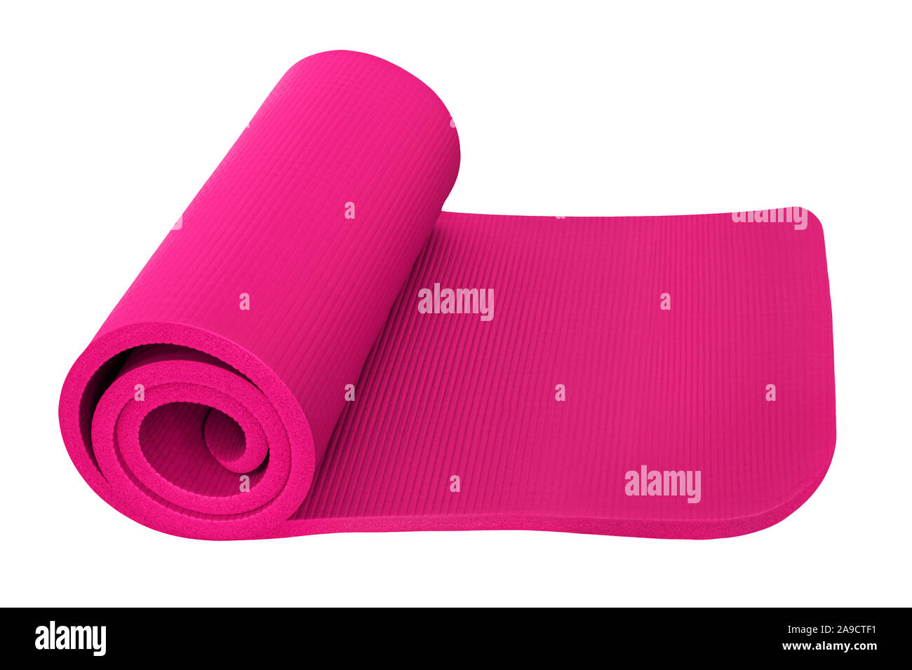 Fitness - Yoga Matte Stockfoto