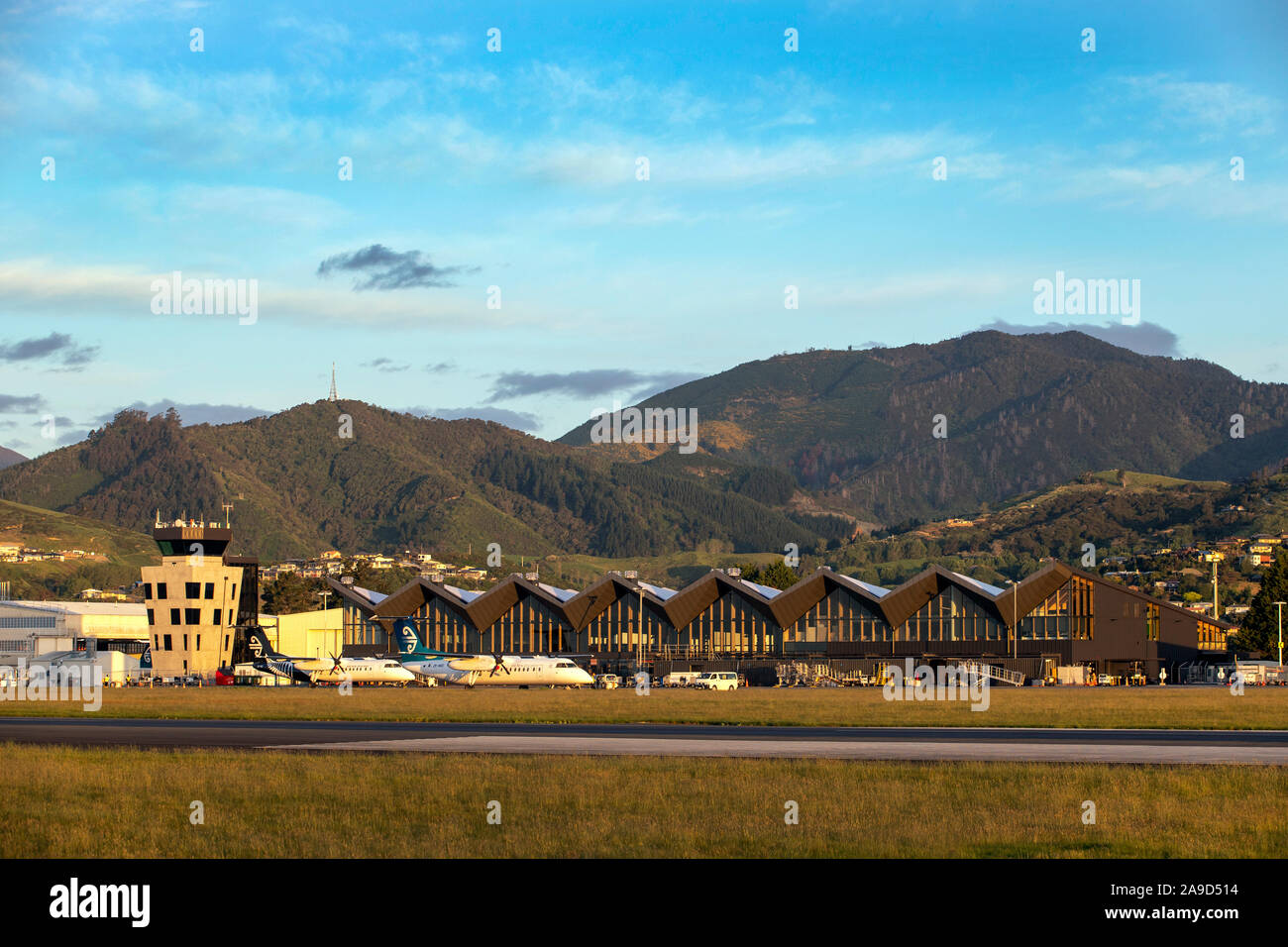 Flughafen Nelson, Neuseeland Stockfoto