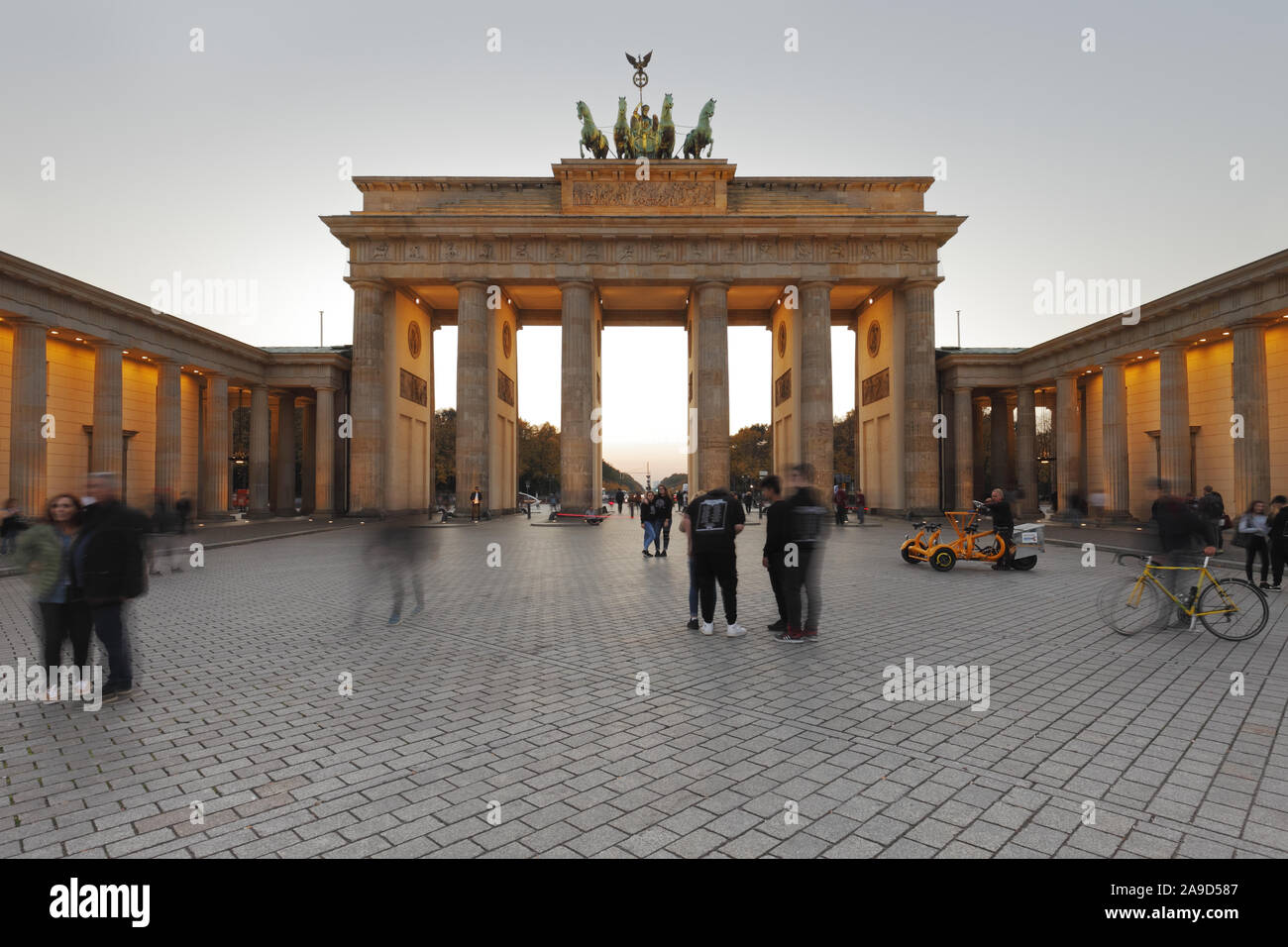 Brandenburger Tor (Brandenburger Tor) in Berlin, Deutschland; Brandenburger Tor in Berlin Stockfoto