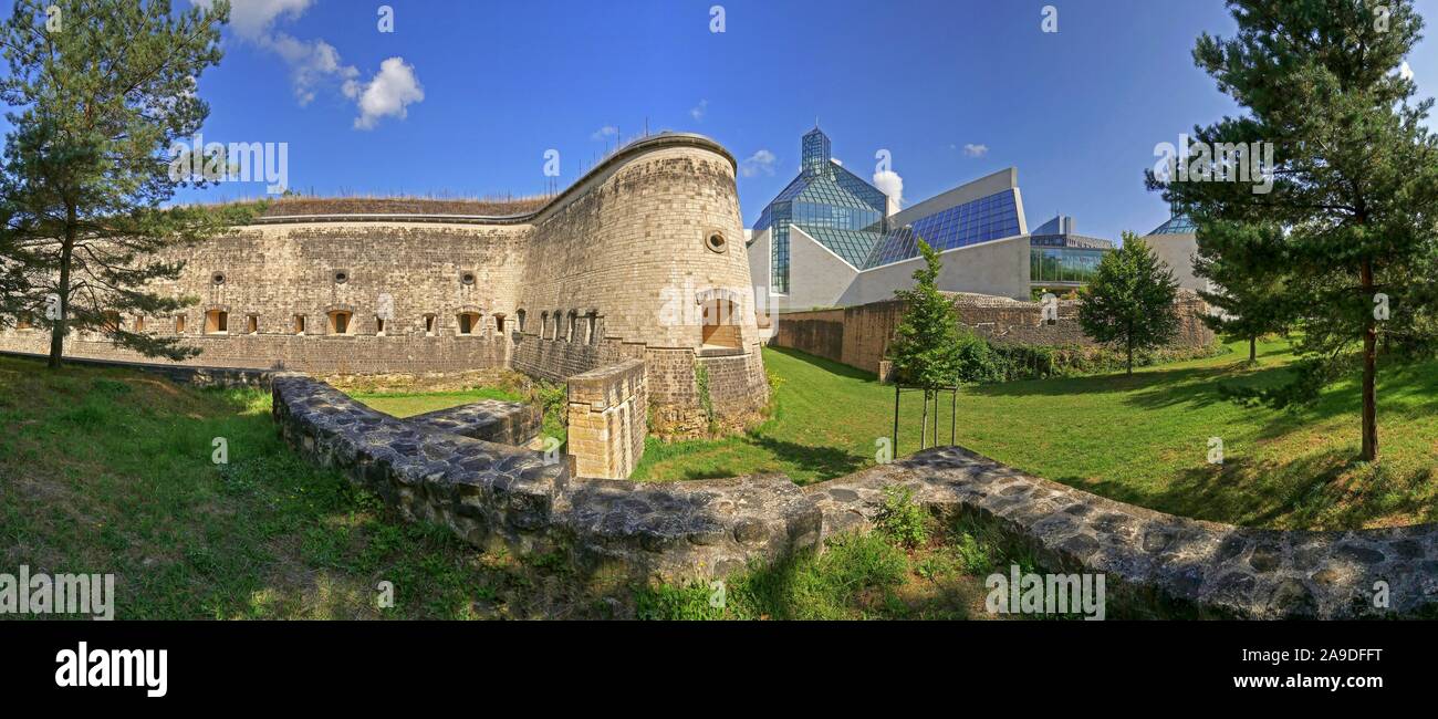 Schloss Dräi Eechelen, MUDAM, Musée d'Art Moderne Grand-Duc Jean, Luxemburg, Großherzogtum Luxemburg Stockfoto