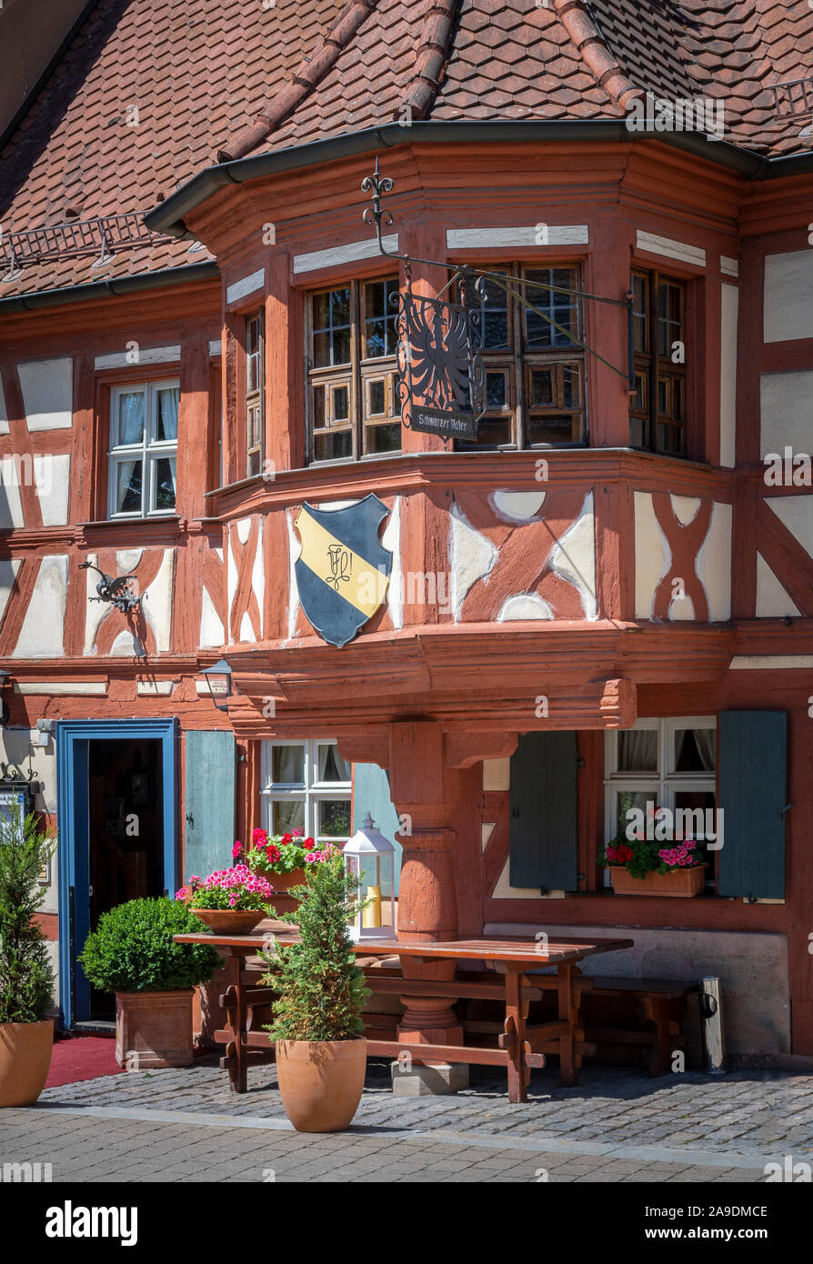 Old Inn in Franken Stockfoto