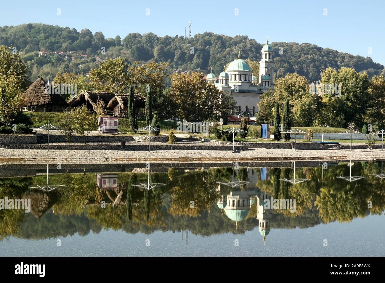 Pannonische Seen, Tuzla, Bosnien und Herzegowina Stockfoto