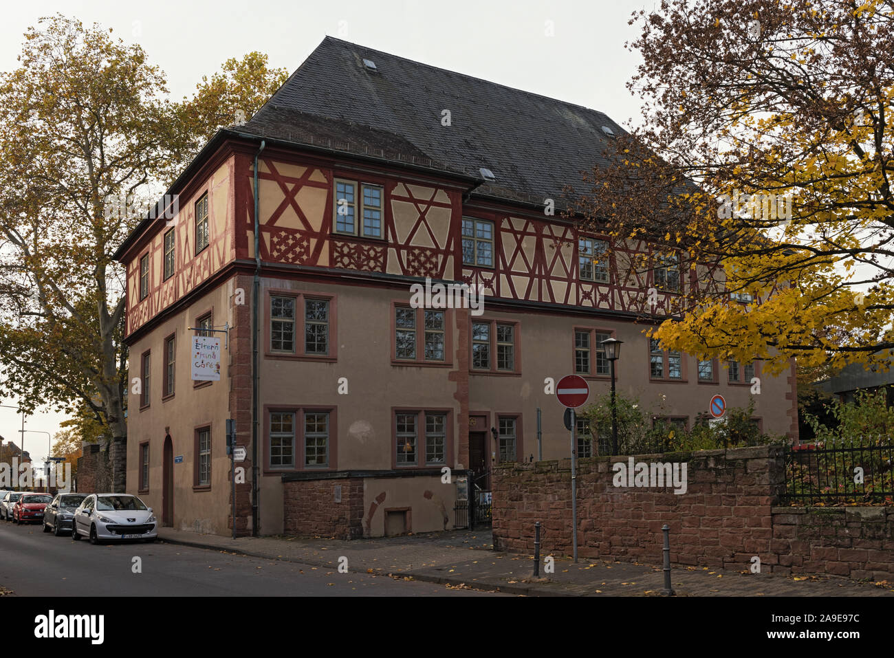 Die Renaissance Gebäude dalbergerhaus in der historischen Altstadt Frankfurt Hoechst Deutschland Stockfoto