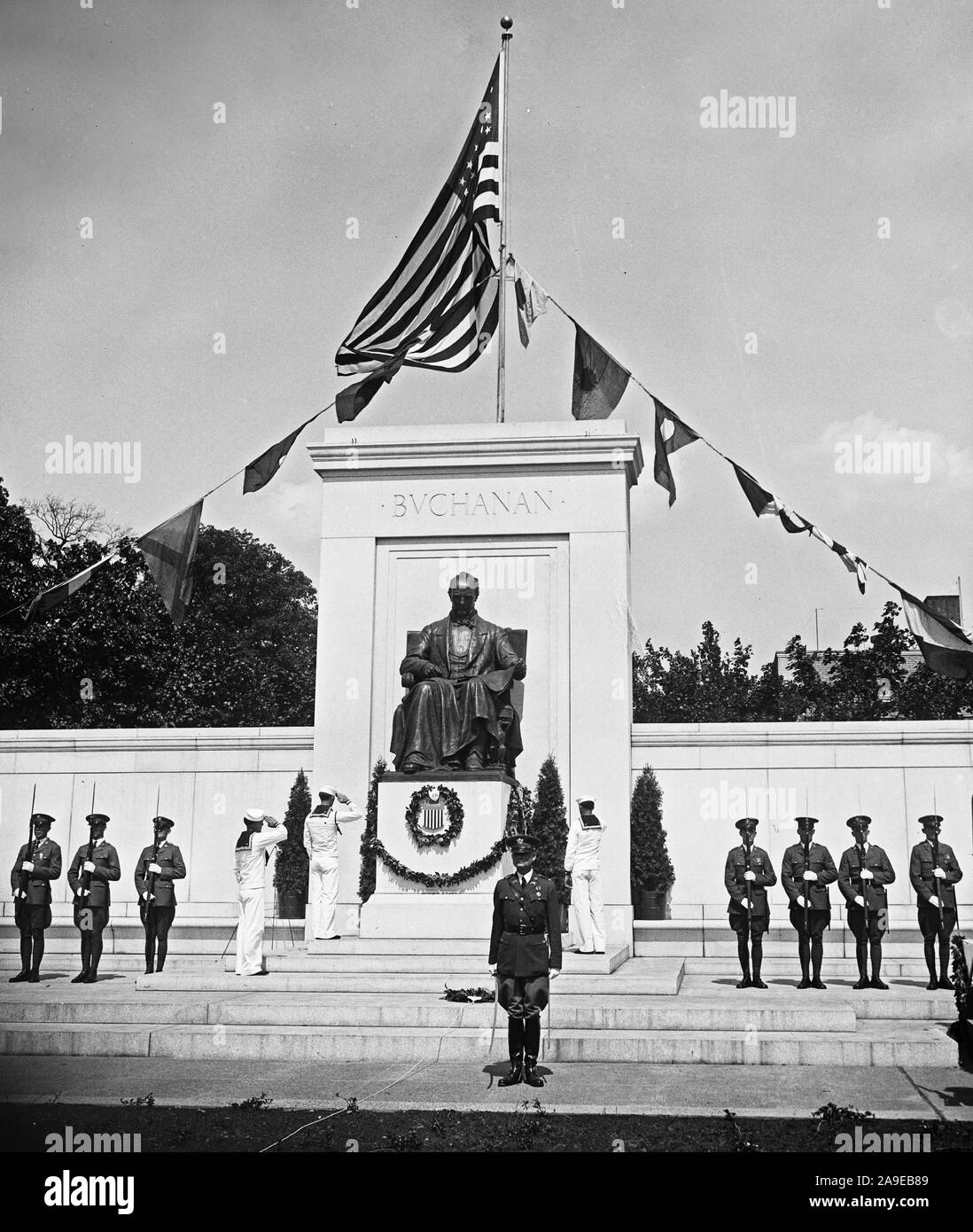James Buchanan Memorial, Washington, D.C. Ca. 1930 Stockfoto
