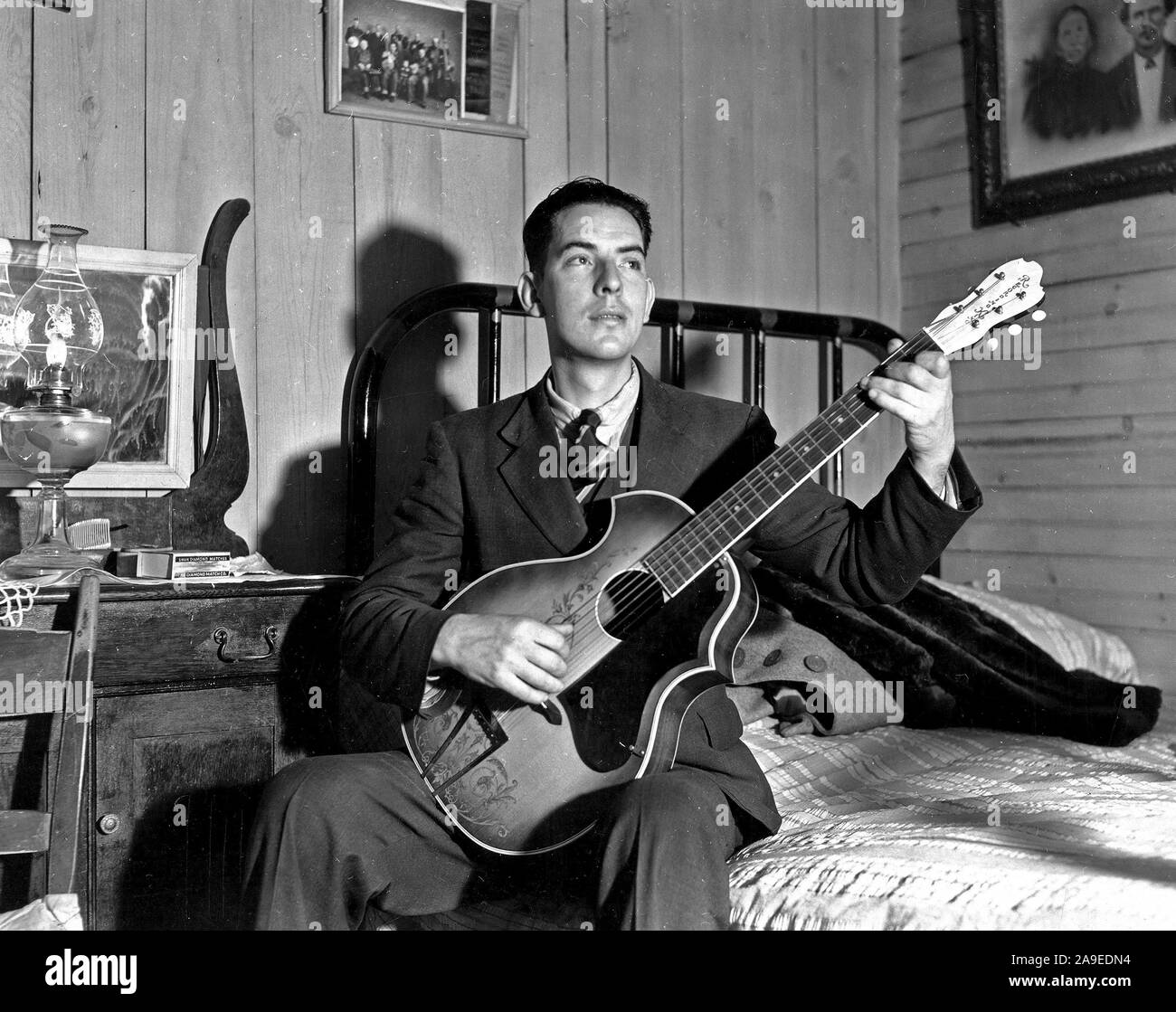 Felder Ward von Bog Traber Band, mit Gitarre, Galax, Virginia Ca. 1937 Stockfoto