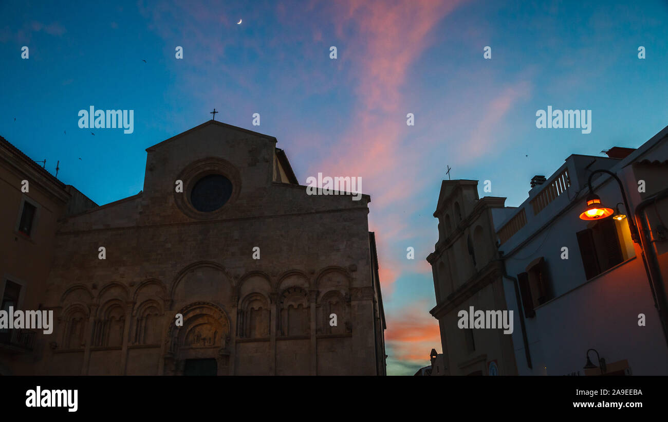 In der Nacht in Campobasso, Isernia, Molise, Italien, Europa, Stockfoto
