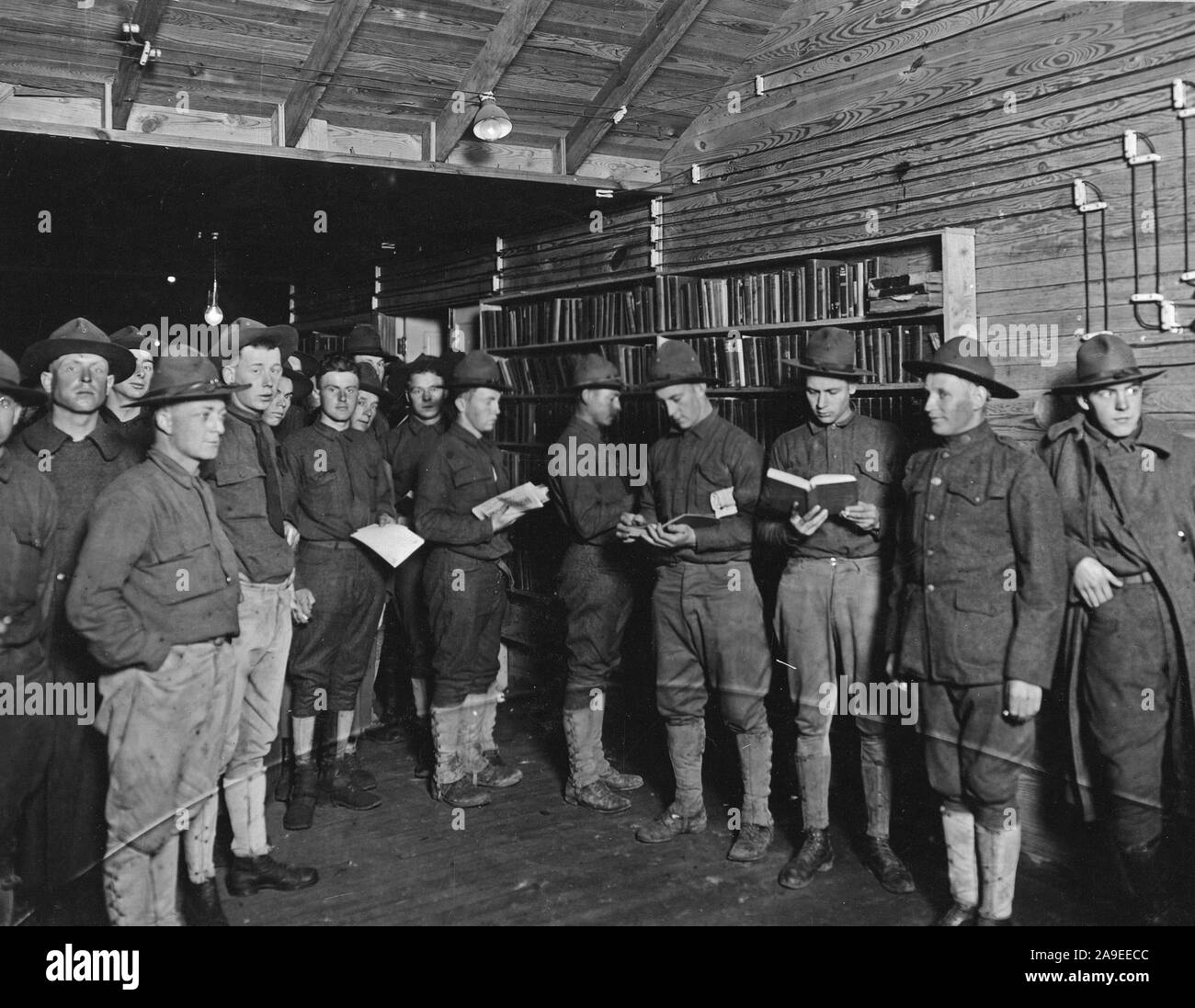 1918 - A.L.A. Y.M.C.A. Zweig, Camp Sheridan Stockfoto