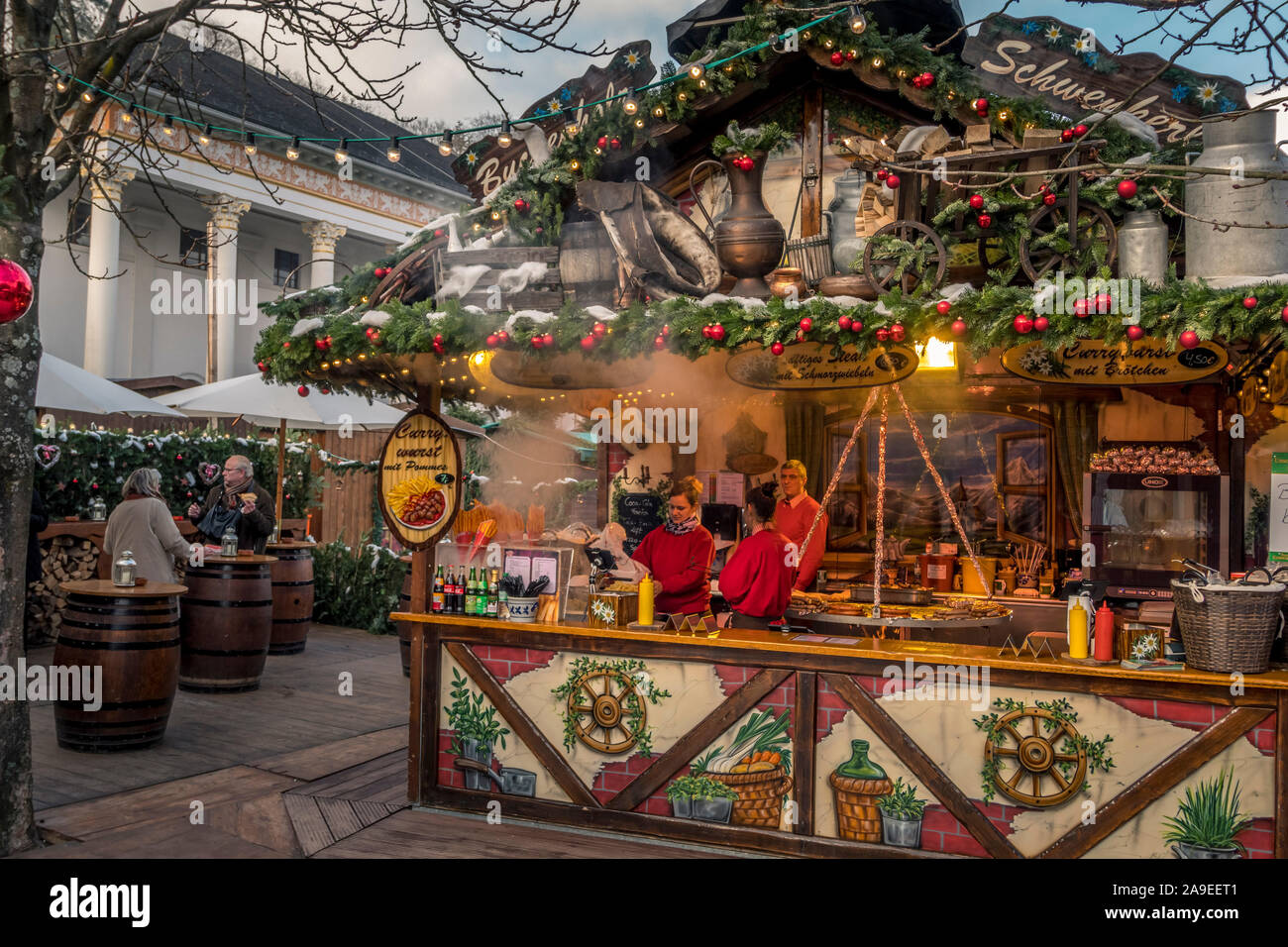 Baden-Baden Weihnachtsmarkt Weihnachtsmarkt in Baden-Baden, Baden-Württemberg, Deutschland, Europa Stockfoto