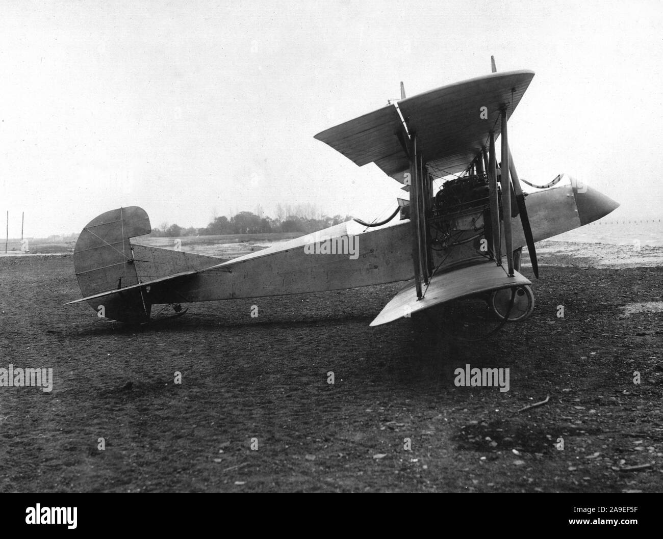 1/17/1917 Curtiss Flugzeug und Motor Corporation, Buffalo, New York, Seitenansicht Modell Twin JOH Stockfoto