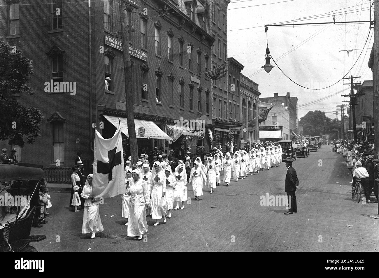 Zeremonien - Tag der Unabhängigkeit, 1917 - Nyack, NY, Kapitel des amerikanischen roten Kreuzes Stockfoto