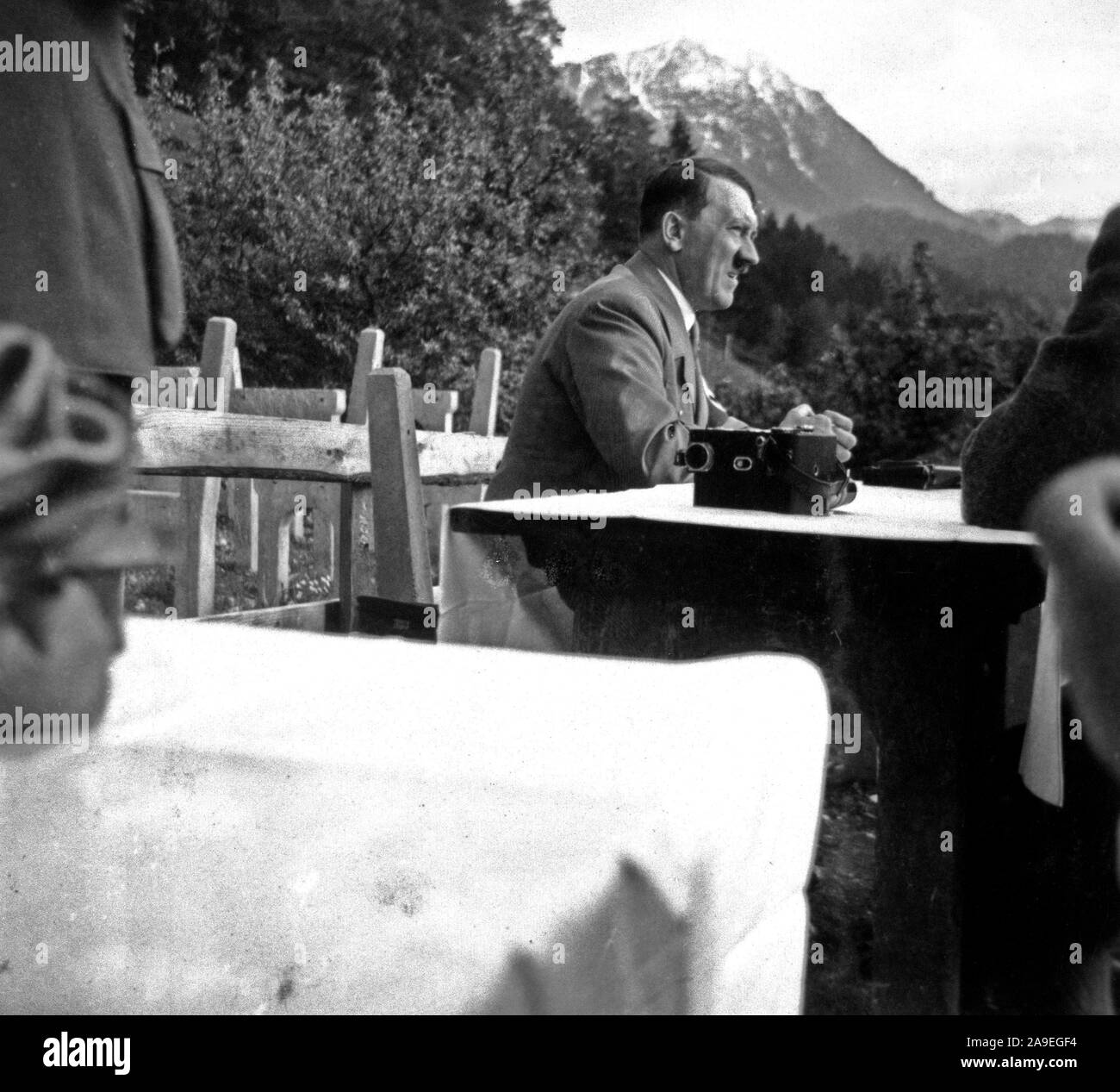 Eva Braun Collection (Album 3) - Adolf Hitler in den späten 1930er und frühen 1940er Jahre, Foto von Eva Braun genommen Stockfoto