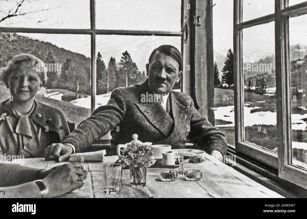 Eva Braun Sammlung (Devet) - Candid Foto von Adolf Hitler Ca. 1930s oder 1940s Stockfoto