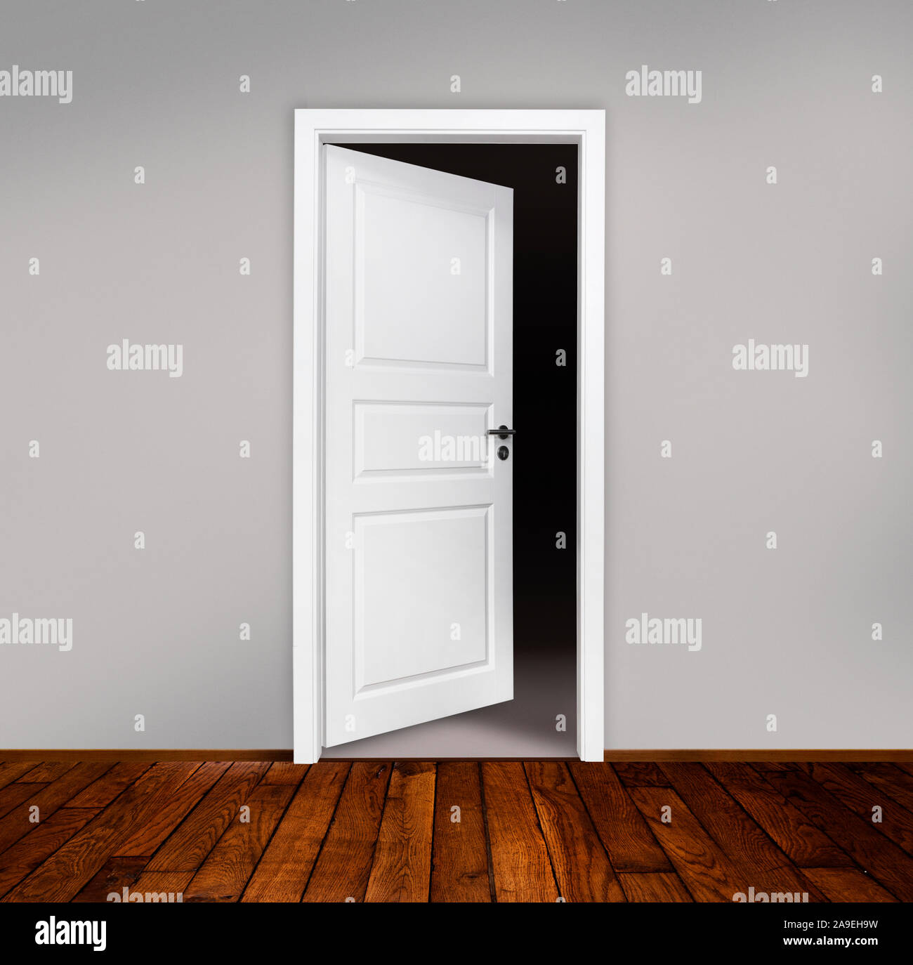 Weiße Tür Stockfoto