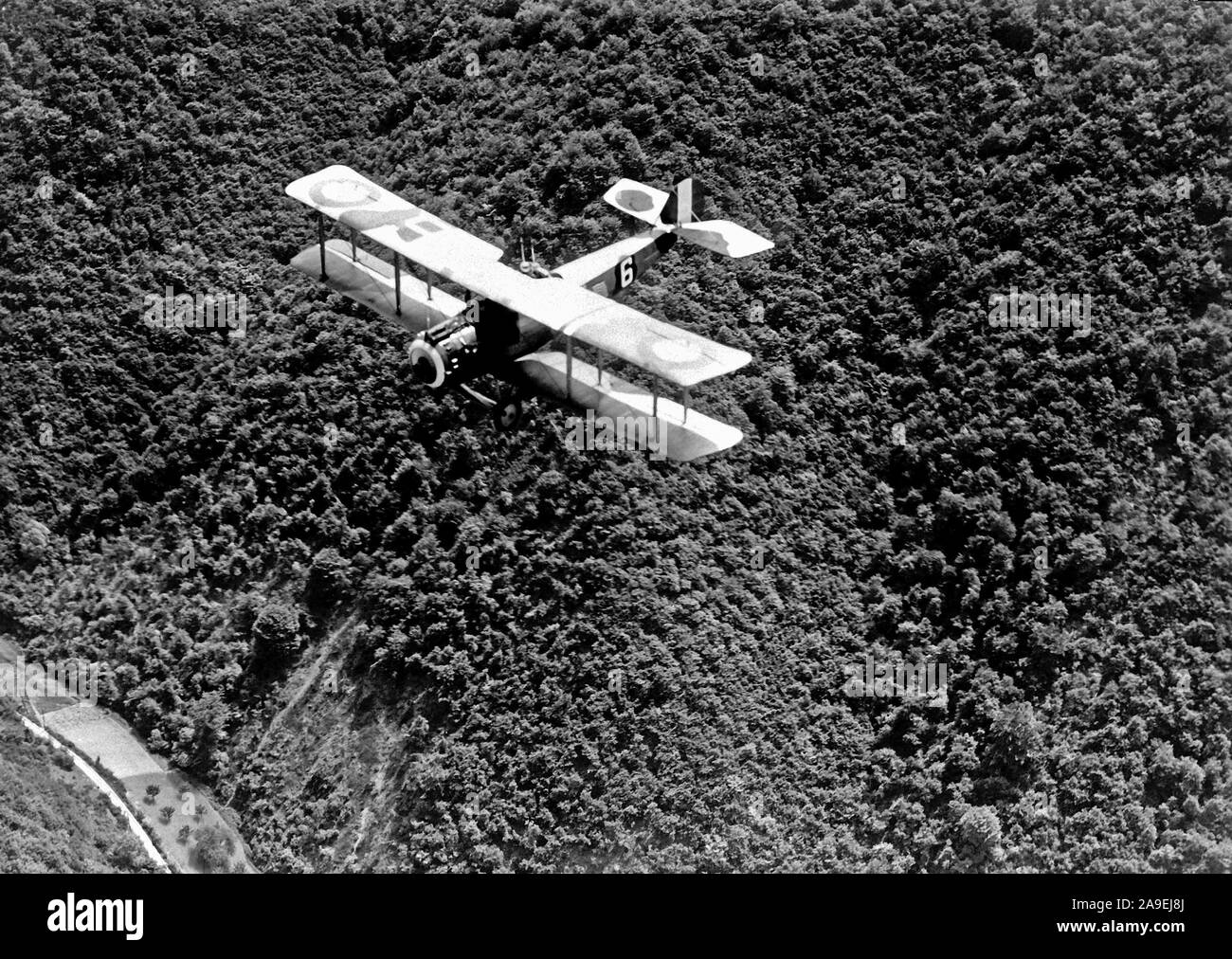 1919 - Ein Luft-zu-Luft der Salmson Beobachtungsflugzeuge. Stockfoto