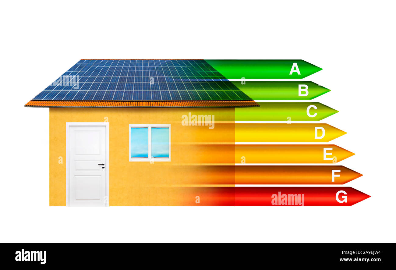 Energieeffiziente Haus Stockfoto
