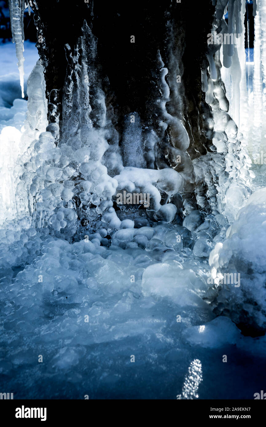 Eishöhle Stockfoto