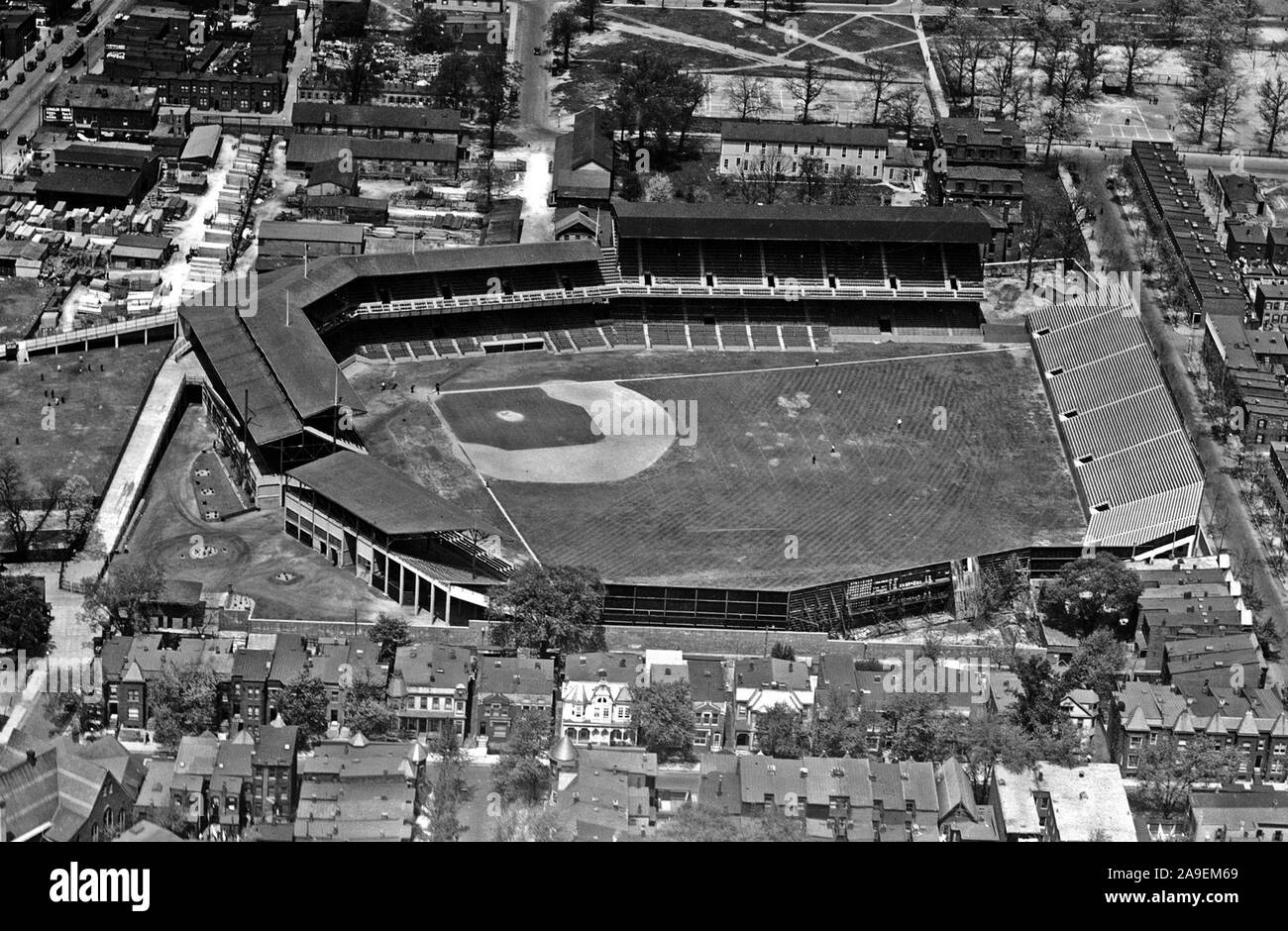 Luftbild von Griffith Stadium in Washington, DC, 1925 Stockfoto