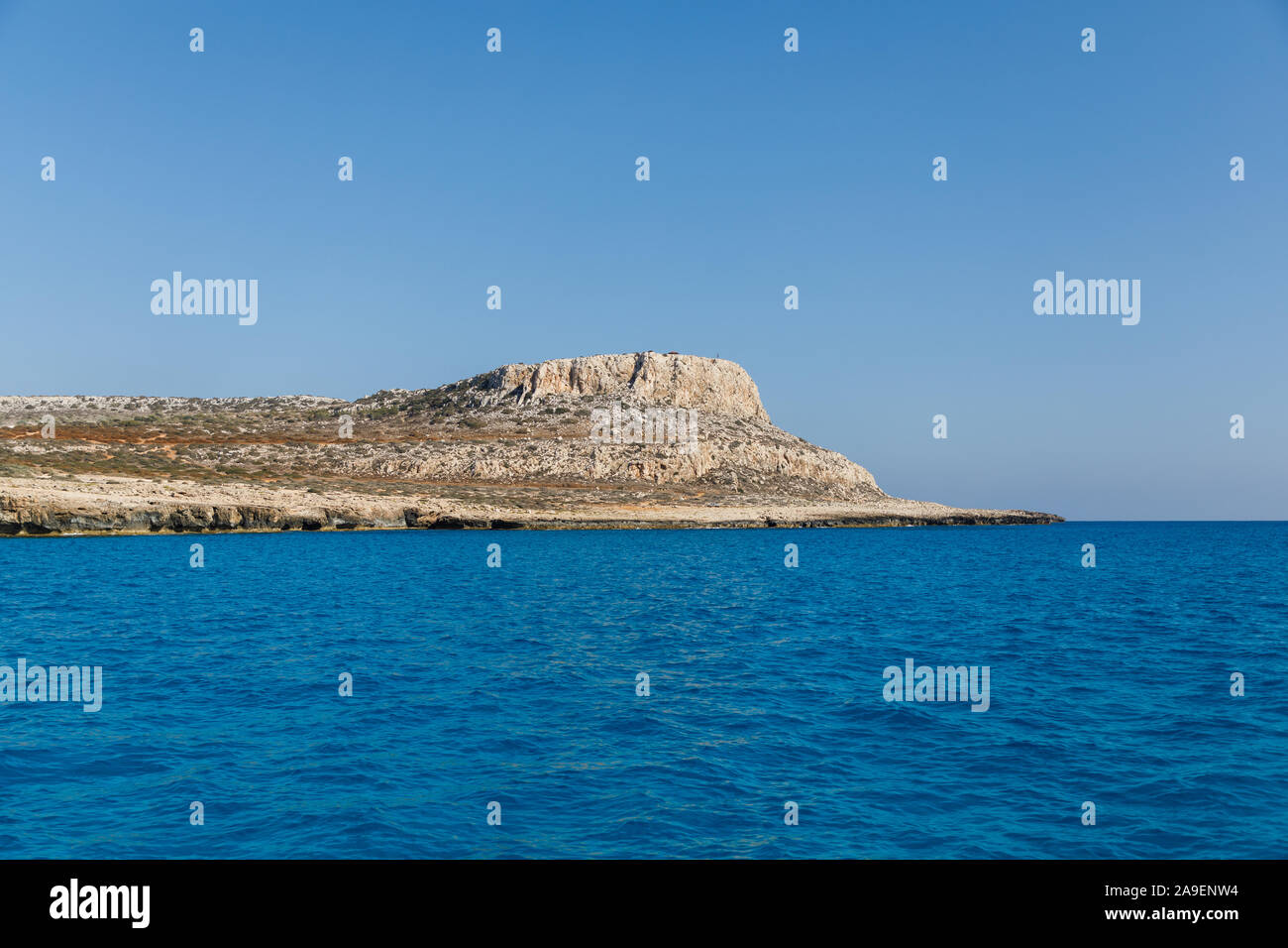 Der Hügel, auf Kap Greko in Zypern Stockfoto
