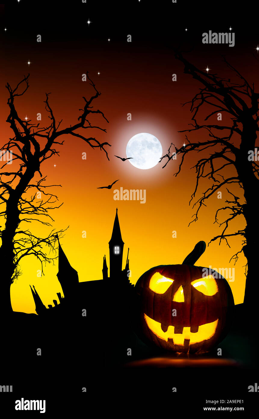 Halloween-Poster Stockfoto