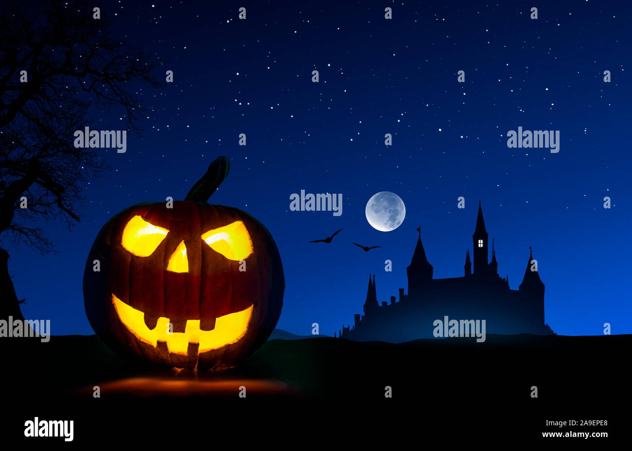 Halloween-Poster Stockfoto