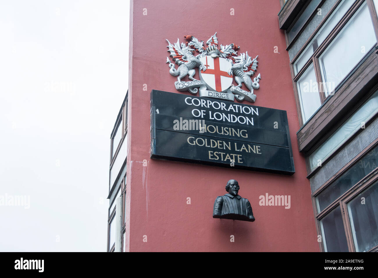 Corporation in London wohnen, Golden Lane Estate, London, UK Stockfoto