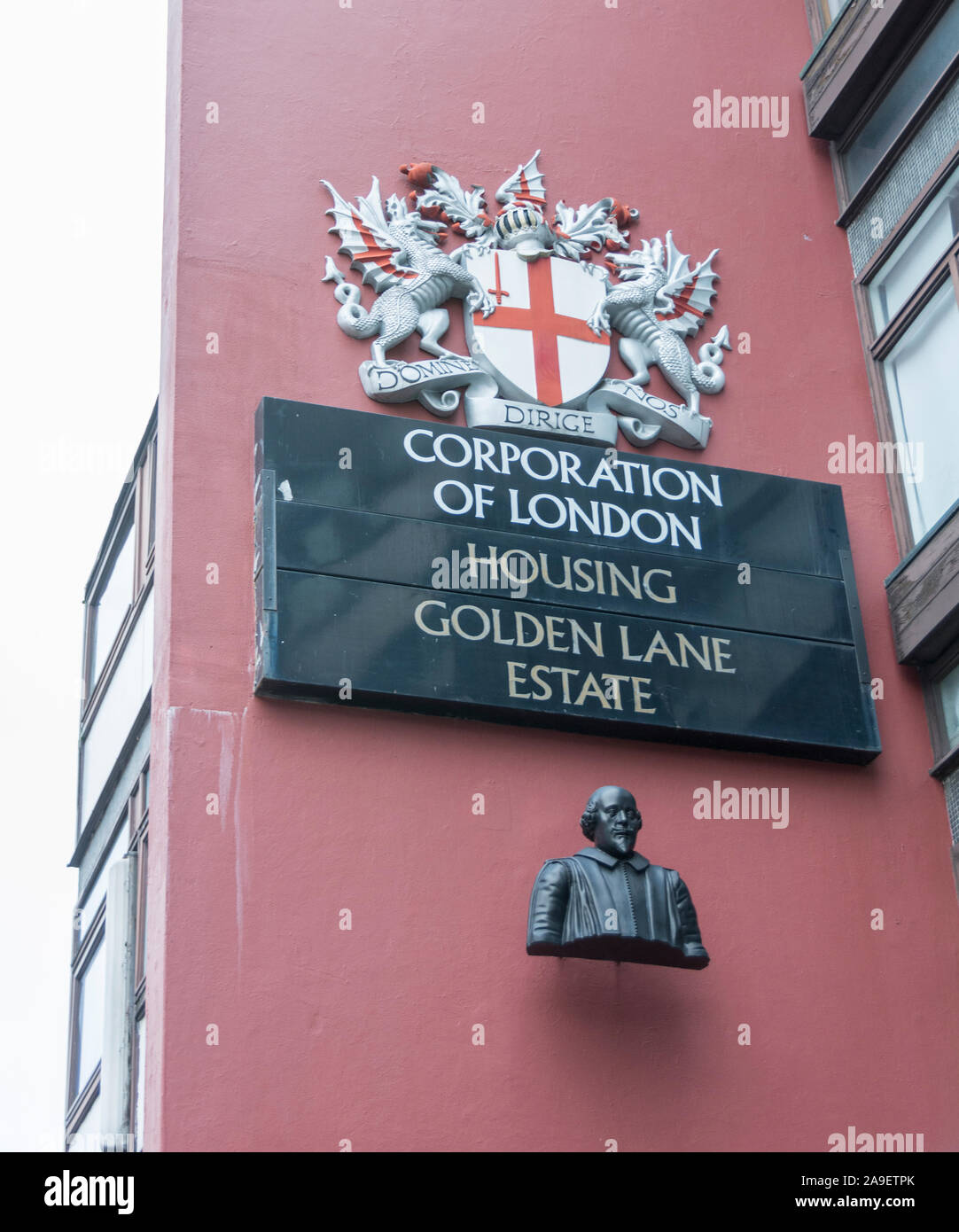 Corporation in London wohnen, Golden Lane Estate, London, UK Stockfoto