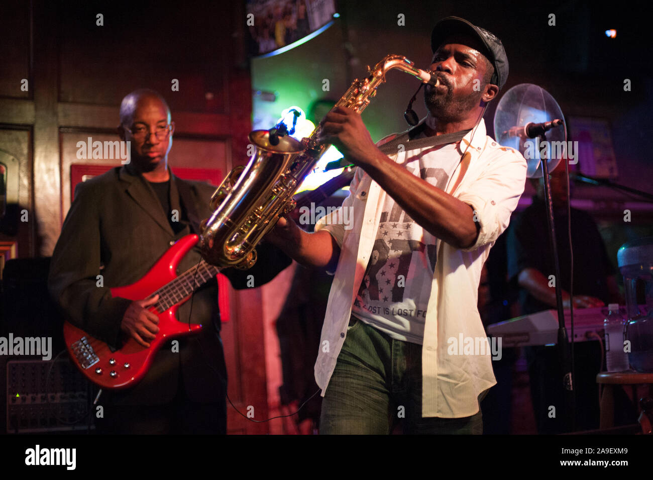 New orleans night life bourbon Fotos und Bildmaterial in hoher