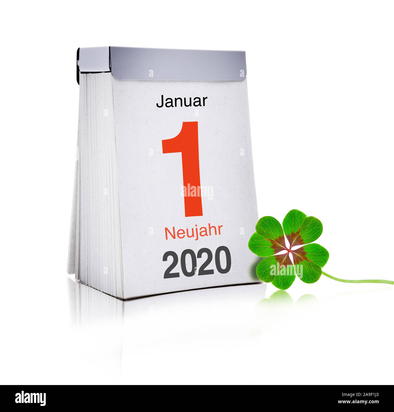 Kalender für das neue Jahr Stockfoto