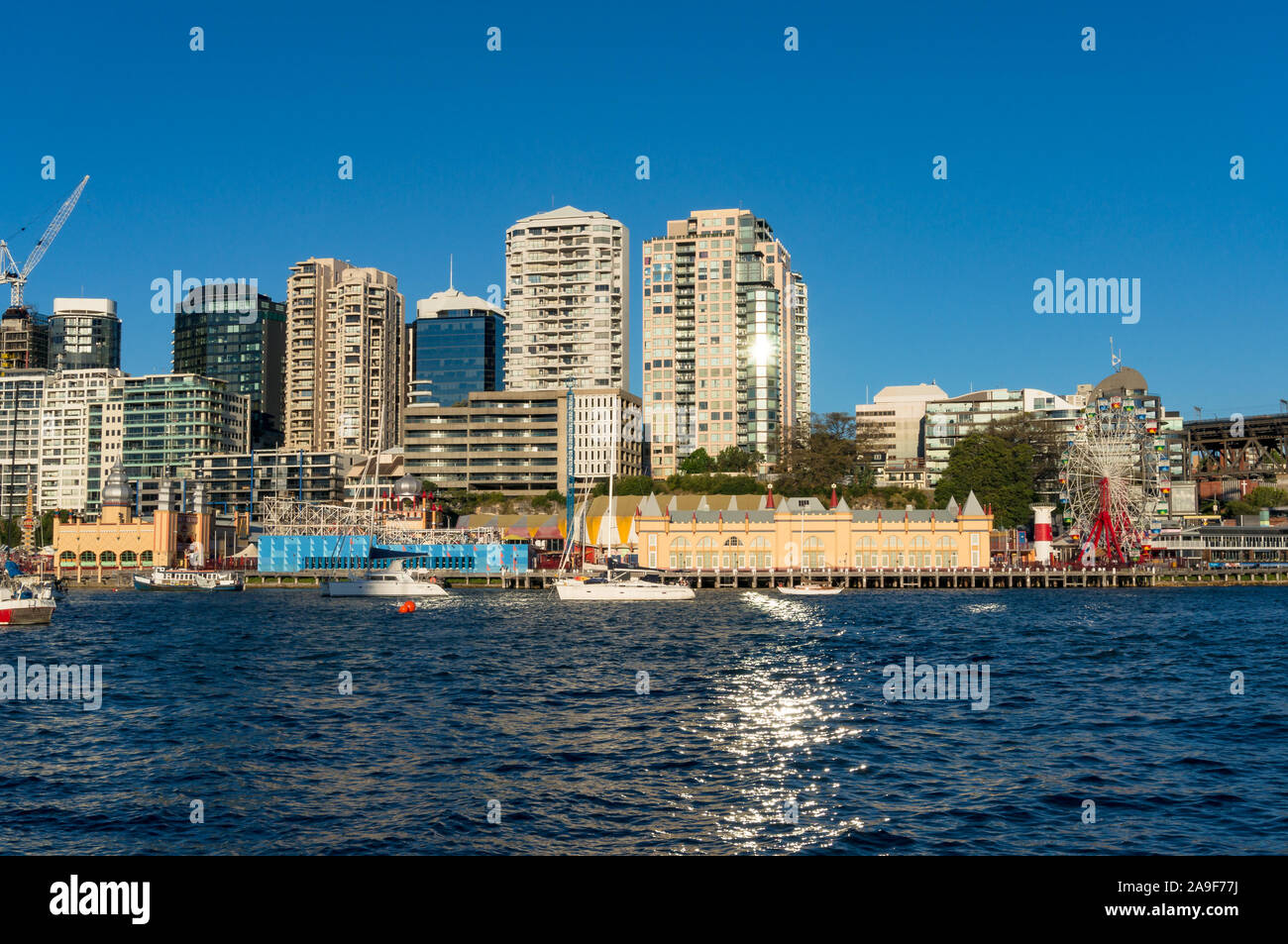 Sydney, Australien - 13. November 2016: Sydney Luna Park amuasement Park in Milsons Point am Lavender Bay Stockfoto