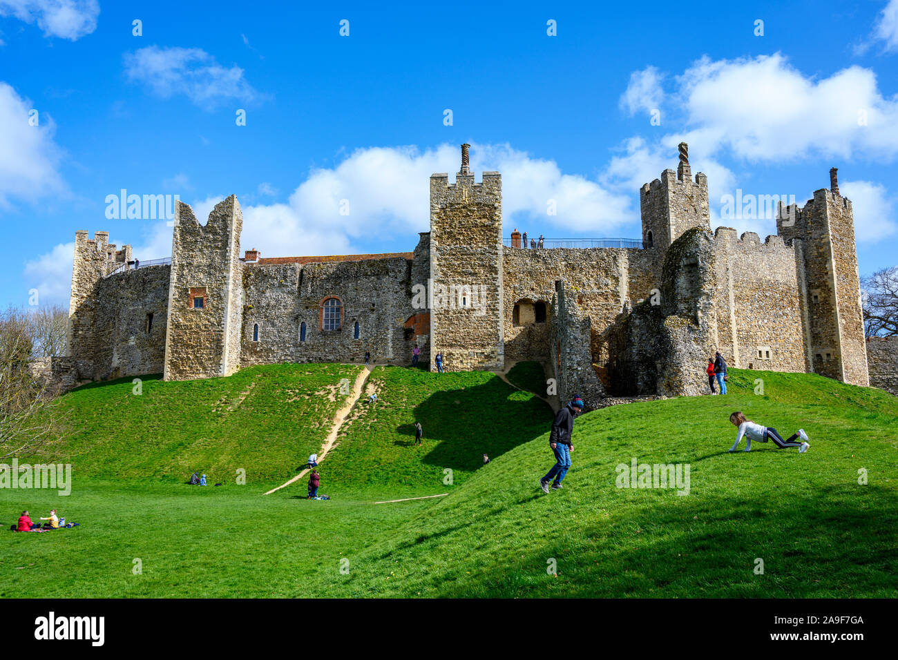 Framlingham Schloss Suffolk UK Stockfoto