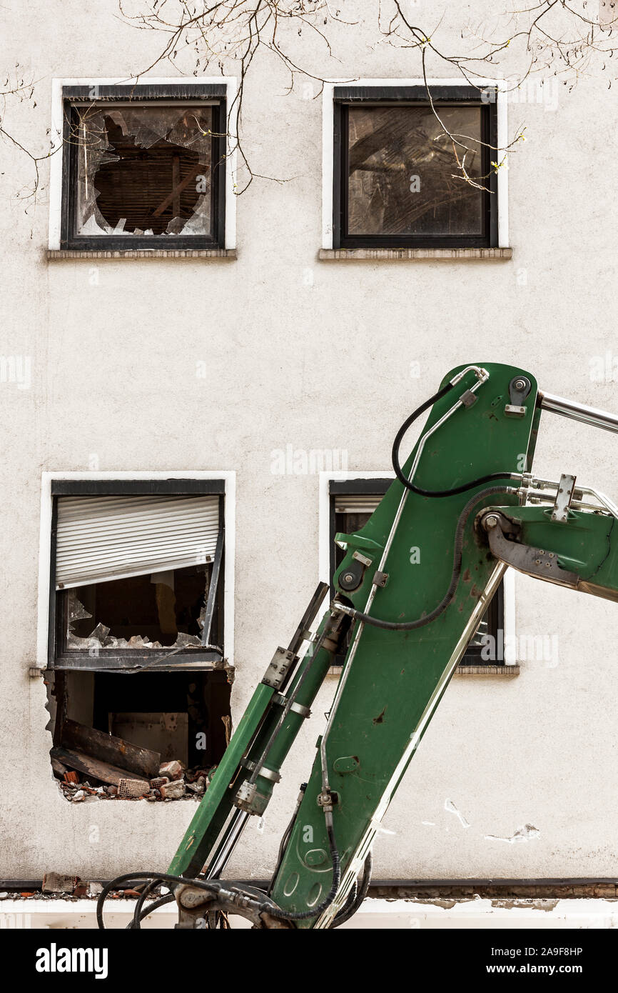 Sanierung von Altbauten Stockfoto
